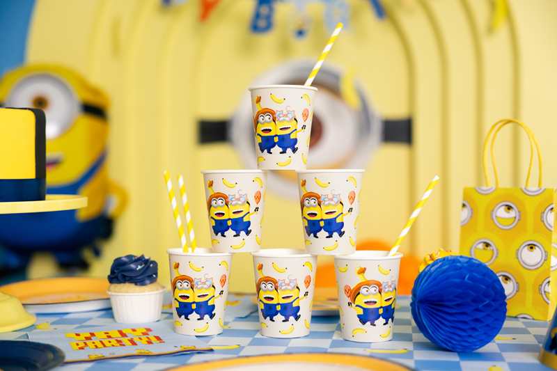 Kubeczki Minionki, 250 ml, mix (1 op. / 6 szt.) - obrazek 3