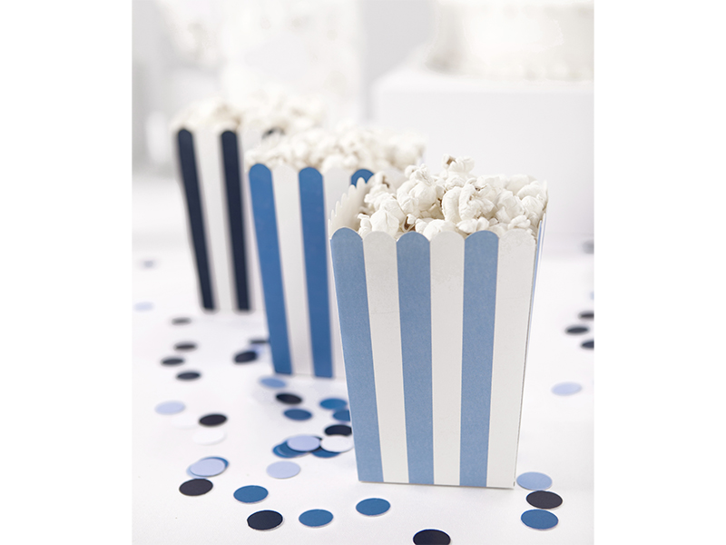 Pudełka na popcorn, 7,5 x 7,5 x 12,5 cm (1 op. / 6 szt.) - obrazek 2