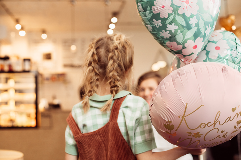 Balon foliowy Serce w kwiaty, 45 cm, mix - obrazek 4