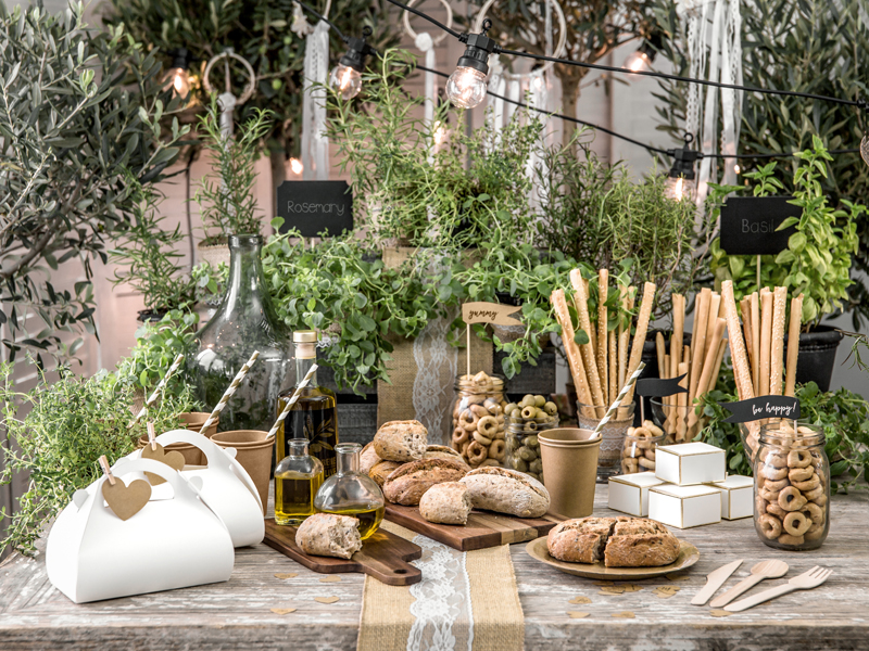 Ozdobne pudełka na ciasto, biały, 16x8,5x9,5cm. (1 op. / 10 szt.) - obrazek 3