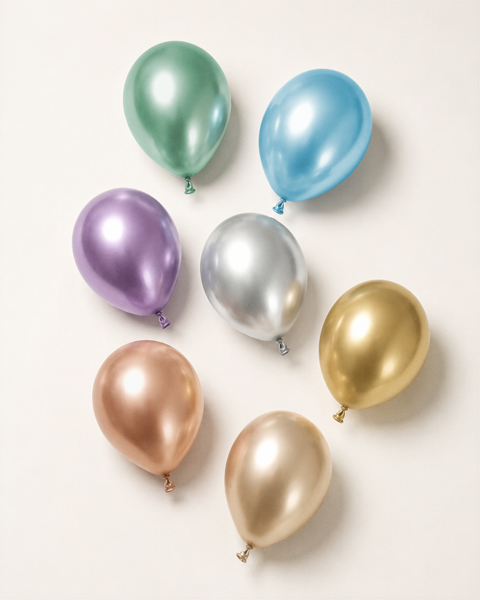 Balony Glossy 46cm, złoty (1 op. / 5 szt.) - obrazek 8