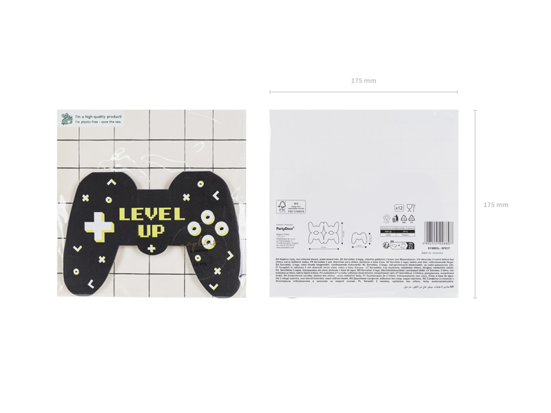 Serwetki Gamepad, 11.5x16 cm, mix (1 op. / 12 szt.) - obrazek 5