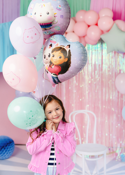 Balony Strong 27 cm, Koci Domek Gabi, mix (1 op. / 6 szt.) - obrazek 2