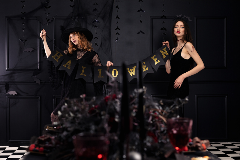 Baner Halloween, czarny, 20x175cm - obrazek 7