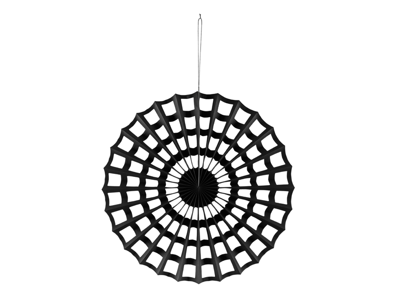 Rozeta dekoracyjna Pajęczyna, czarny, 50 cm