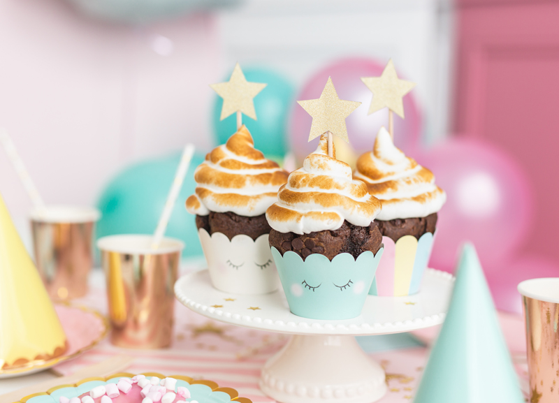Papilotki na muffinki Jednorożec, 5x7,5x5 cm (1 op. / 6 szt.) - obrazek 6