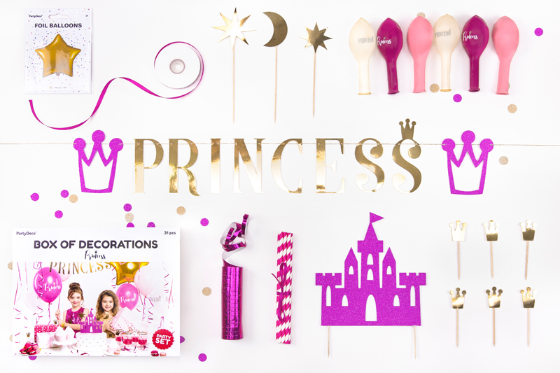Zestaw dekoracji party - Princess - obrazek 2
