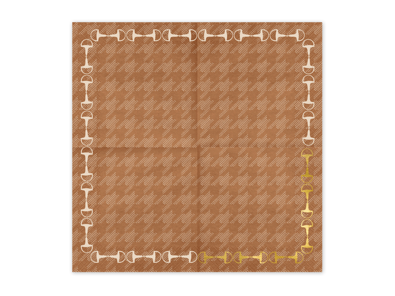 Serwetki Strzemiona, 33x33cm, mix (1 op. / 12 szt.) - obrazek 2