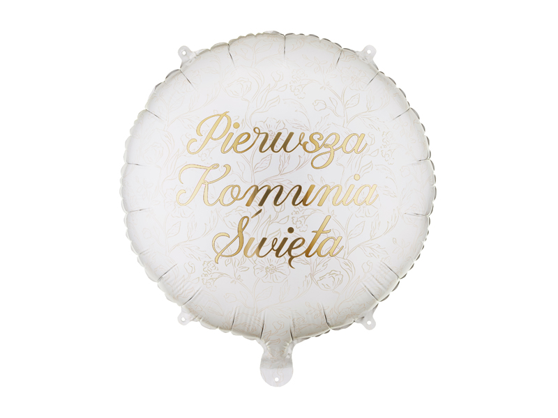 Balon foliowy pastylka ''Pierwsza komunia święta'', 35x35 cm, mix