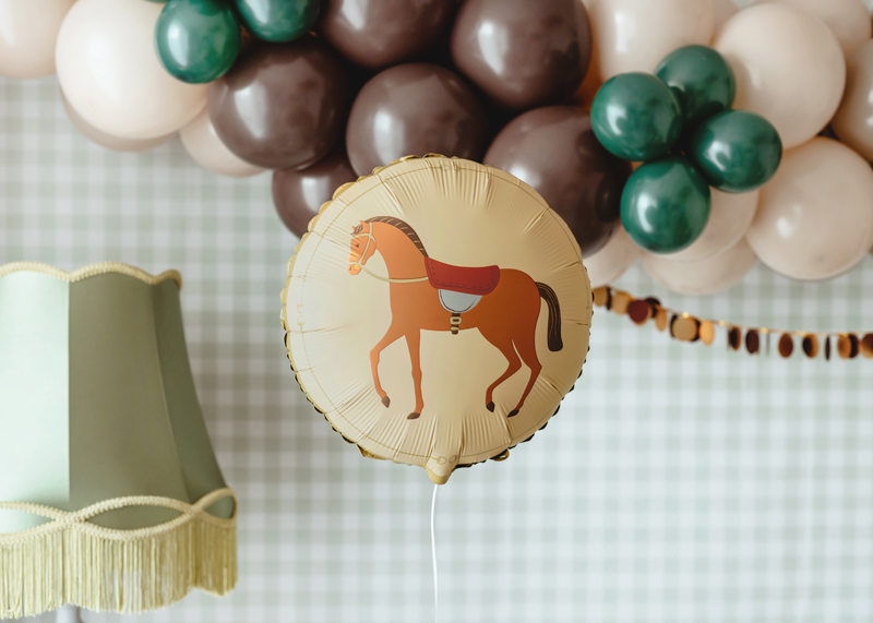 Balon foliowy Koń, 45 cm, mix - obrazek 2