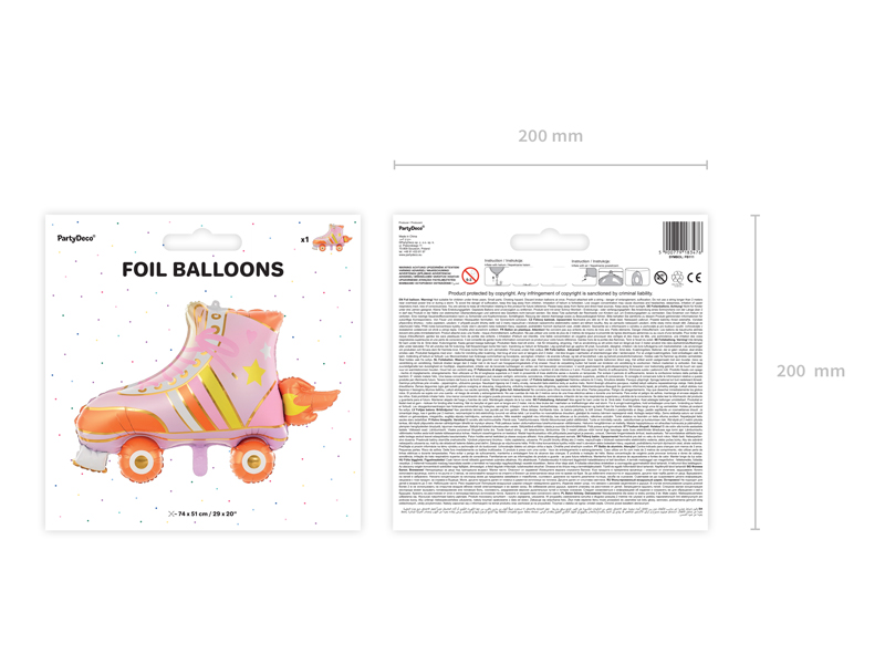 Balon foliowy Wrotka, 74x51cm, mix - obrazek 8