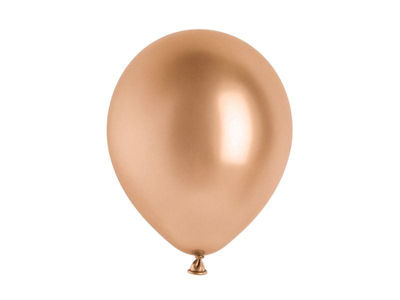 Balony Glossy 30cm, różowe złoto (1 op. / 10 szt.)