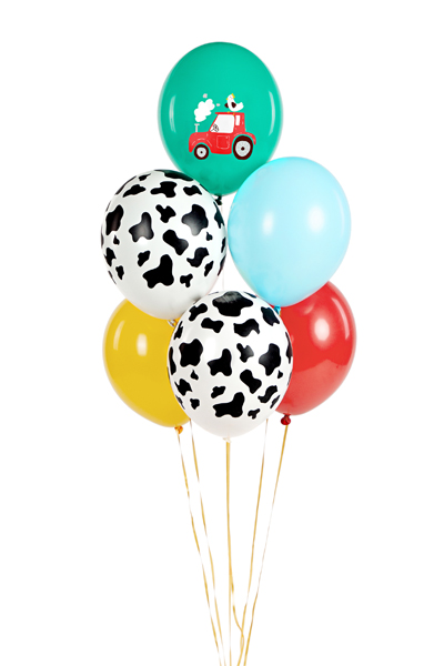 Balony 30 cm, Farma, mix (1 op. / 6 szt.) - obrazek 2