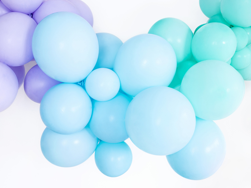 Balony Strong 23cm, Pastel Light Blue (1 op. / 100 szt.) - obrazek 2