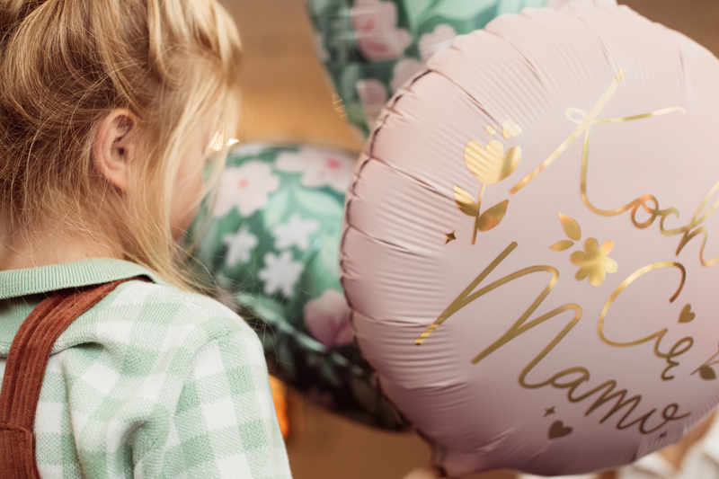 Balon foliowy ''Kocham Cię Mamo'', 45 cm, różowy - obrazek 2