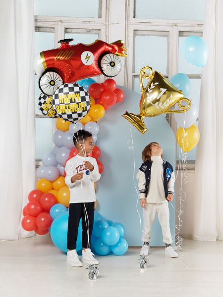 Balon foliowy Szachownica ''Happy Birthday'', 45 cm, mix - obrazek 7