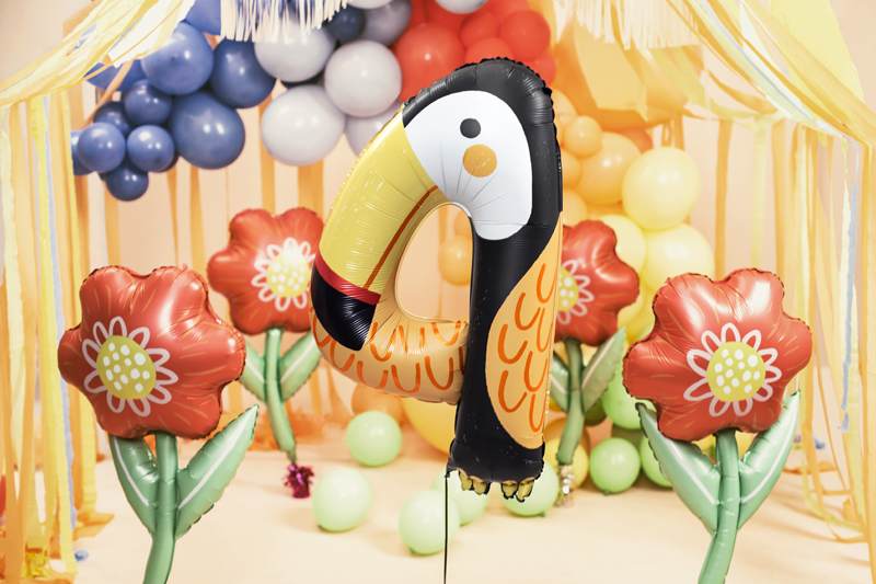 Balon foliowy Kwiatek, 53x96 cm, mix - obrazek 6