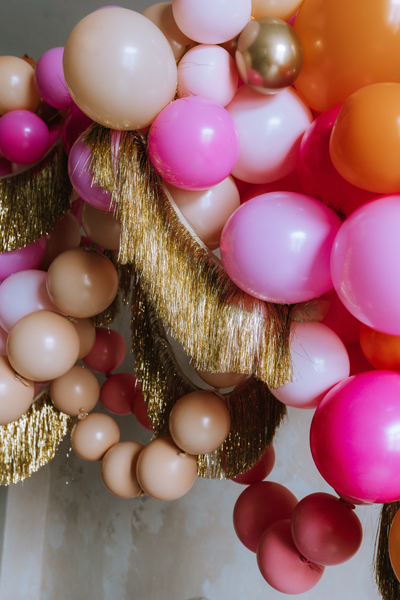 Balony z łącznikiem, 33 cm, jasny różowy (1 op. / 20 szt.) - obrazek 8