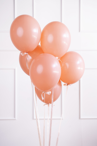 Balony Strong 23 cm, Pastel Peach (1 op. / 100 szt.) - obrazek 2