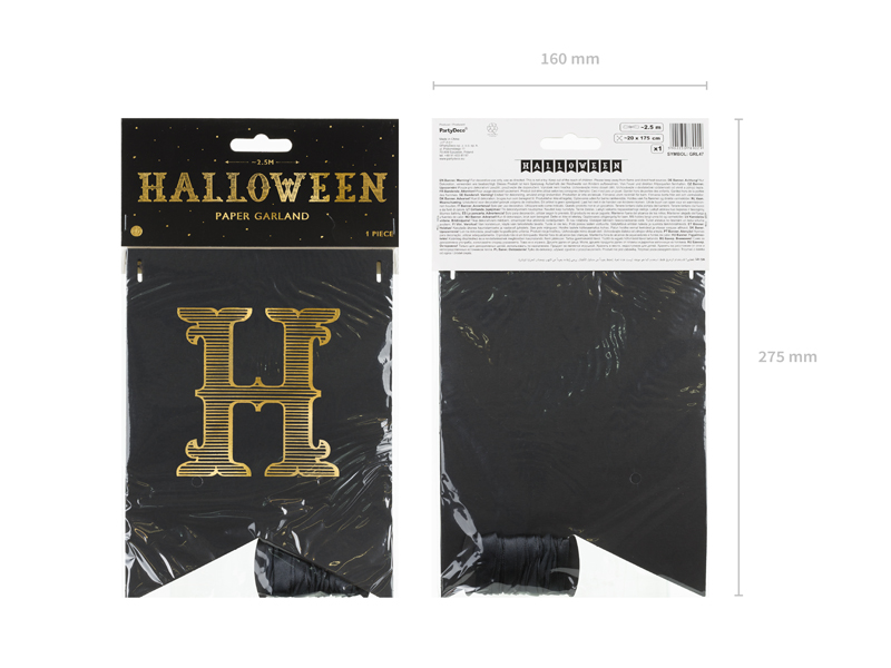 Baner Halloween, czarny, 20x175cm - obrazek 8