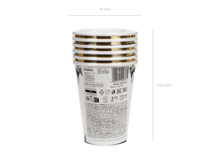 Kubeczki Pająk, mix, 400 ml (1 op. / 6 szt.) - obrazek 5