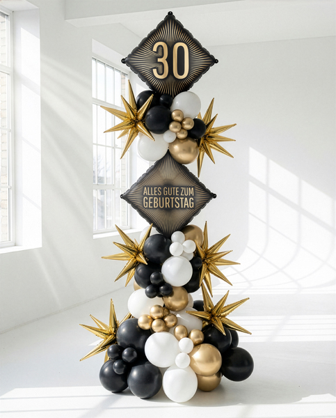 Balon foliowy ''Alles Gute zum Geburtstag'', 46x46 cm, mix - obrazek 2