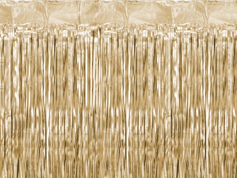 Kurtyna Party, elegancki złoty, 100x200cm