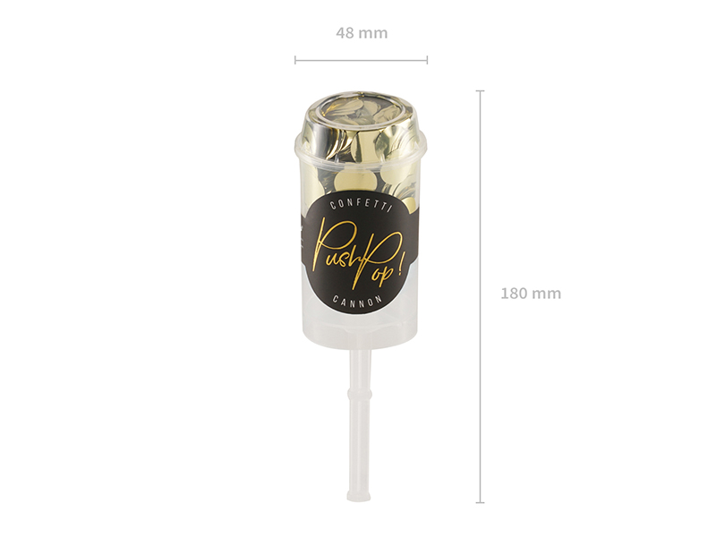 Push pop konfetti, złoty - obrazek 7