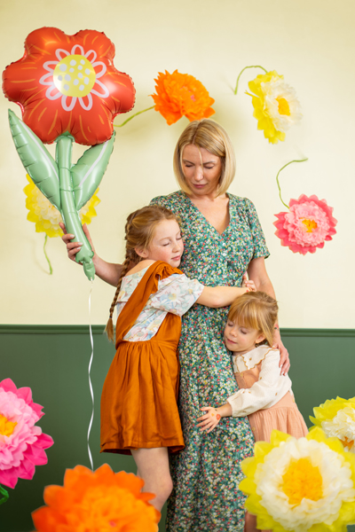 Balon foliowy Kwiatek, 53x96 cm, mix - obrazek 3