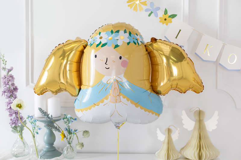 Balon foliowy Aniołek, 103x58 cm, mix - obrazek 3