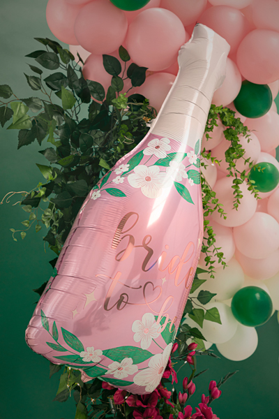 Balon foliowy Butelka Bride to be, 49.5x108.5 cm, mix - obrazek 6