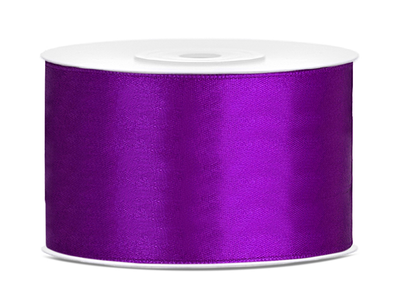 Tasiemka satynowa, purpura, 38mm/25m