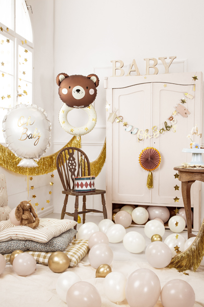 Balon foliowy Grzechotka miś, 61x88 cm, mix - obrazek 3